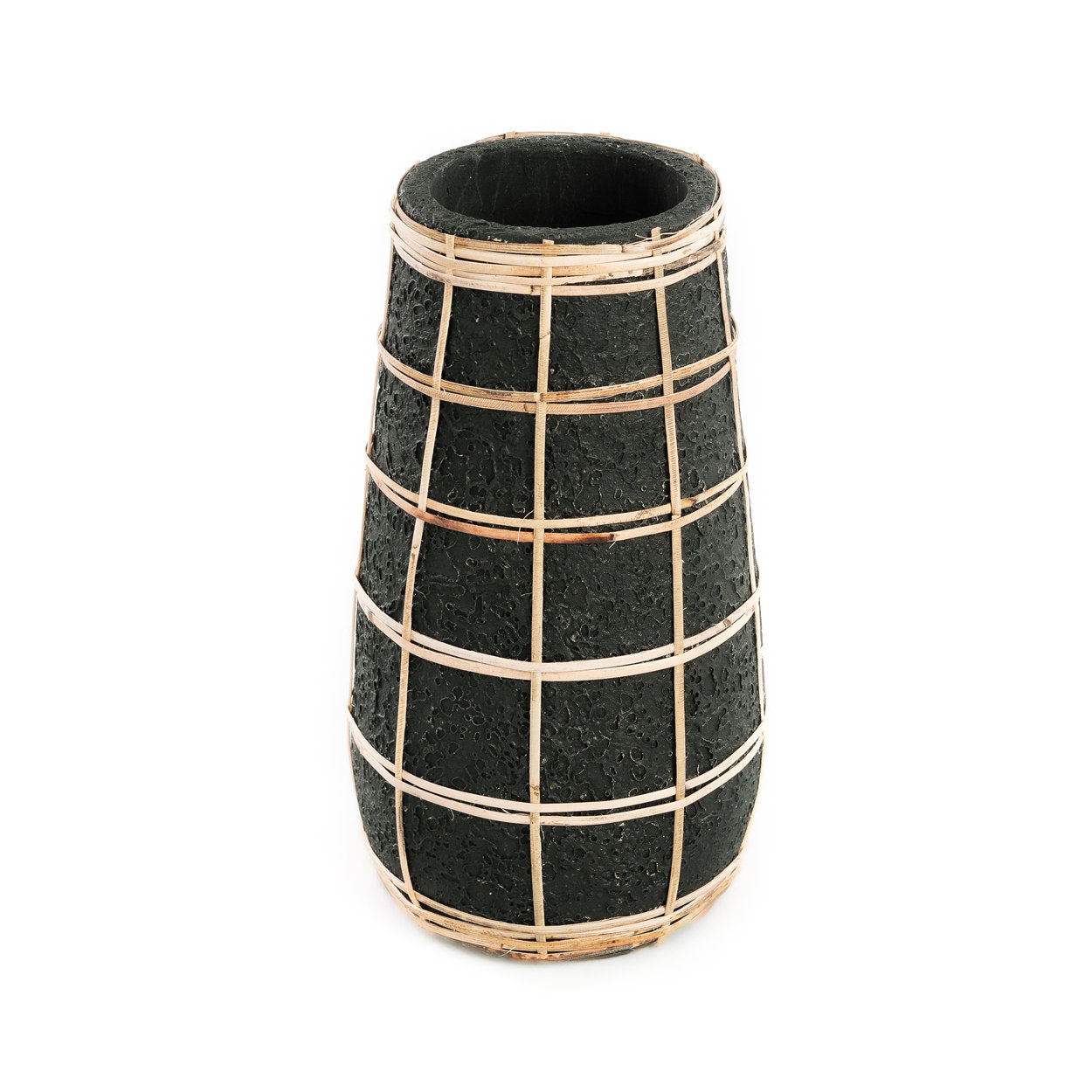 Barcelona vase - Sort Naturlig - M - Nordic Unique