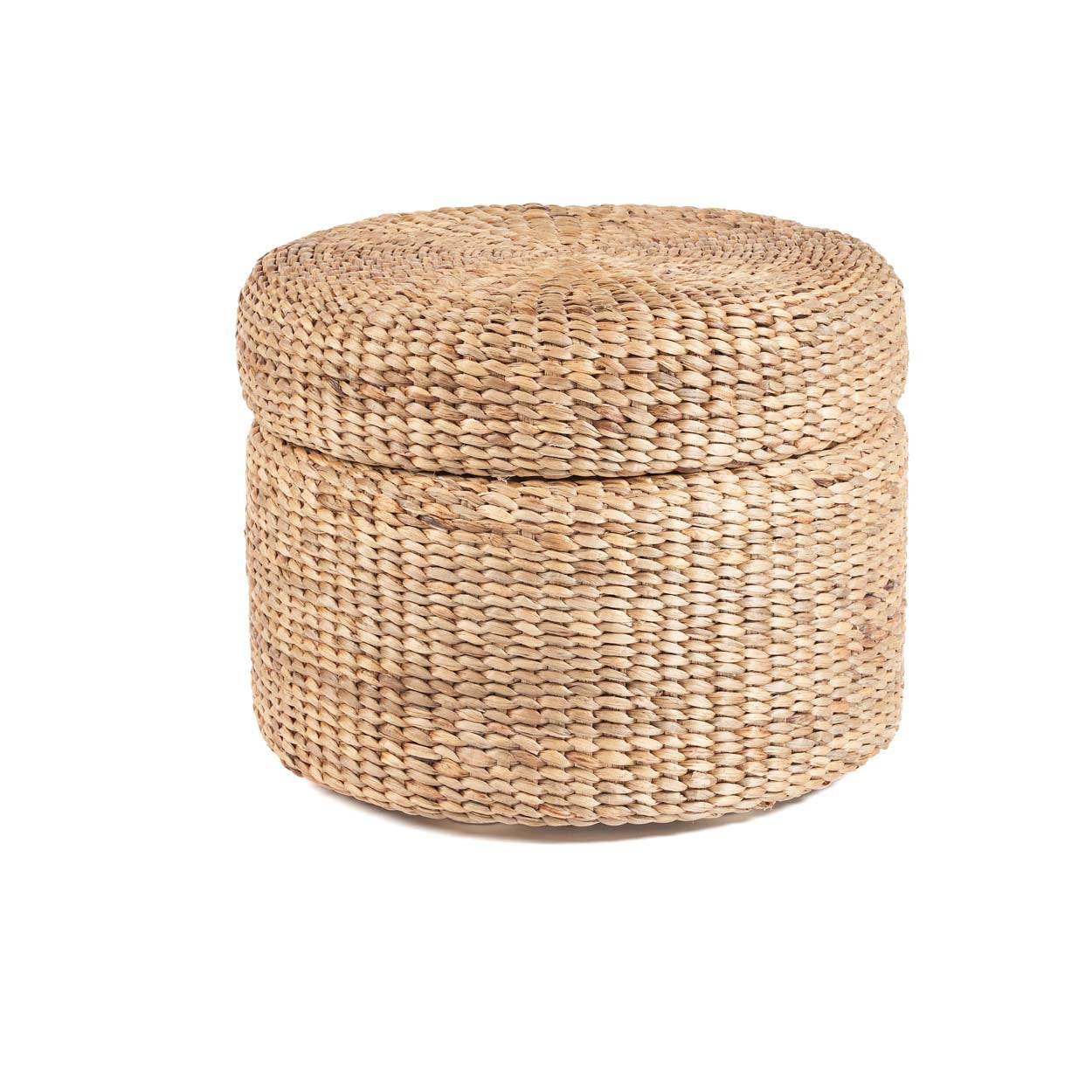 Circle Storage Puff - Natural
