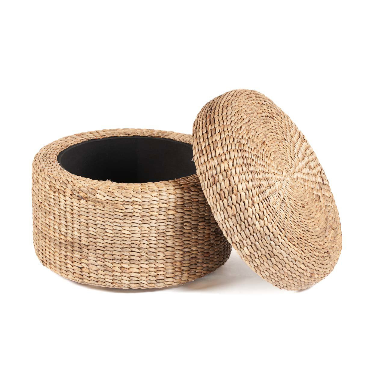 Circle Storage Puff - Natural