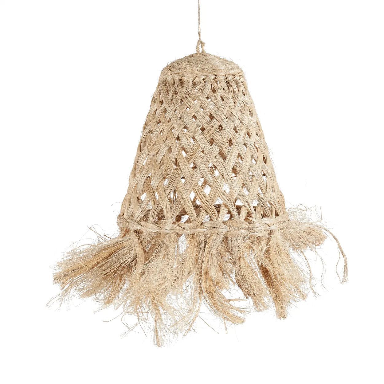 Abaca Jelly Fish Lampe Vedhæng- Naturlig - S - Nordic Unique