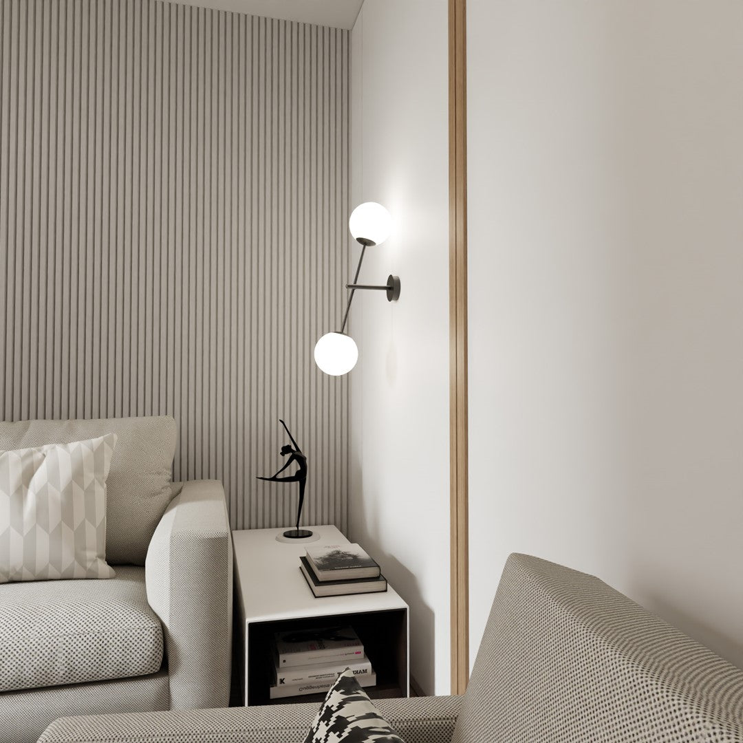 Loftlampe LINEAR K2 - Sort / Hvid - Nordic Unique