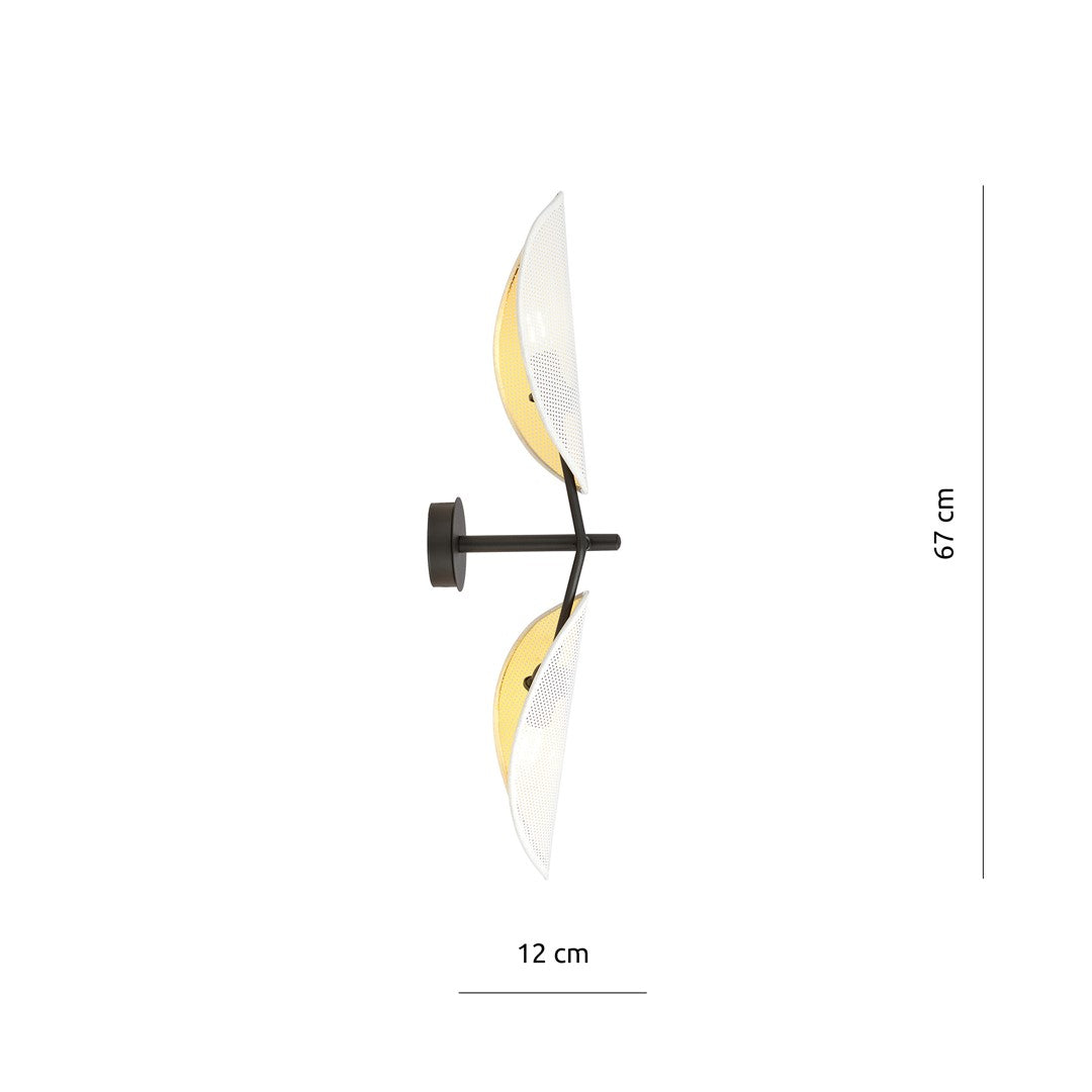 Loftlampe VENE K2 - Sort / Hvid / Guld - Nordic Unique