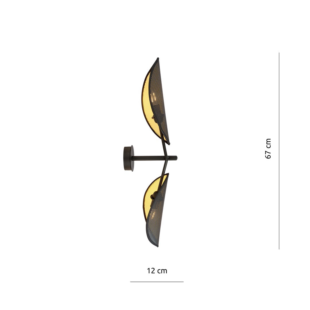 Loftlampe VENE K2 - Sort / Guld - Nordic Unique