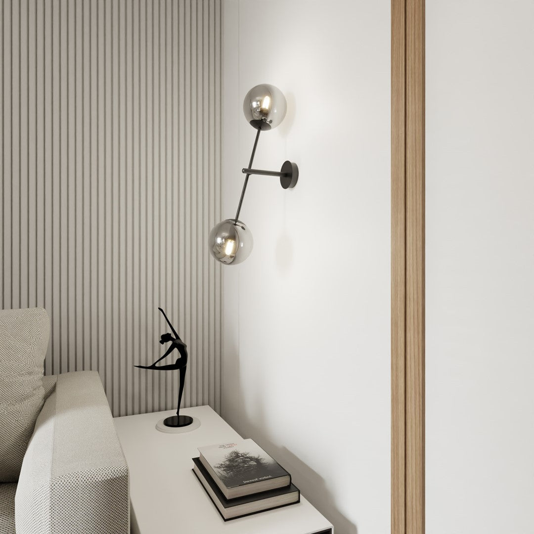 Loftlampe LINEAR K2 - Sort / Grafit - Nordic Unique