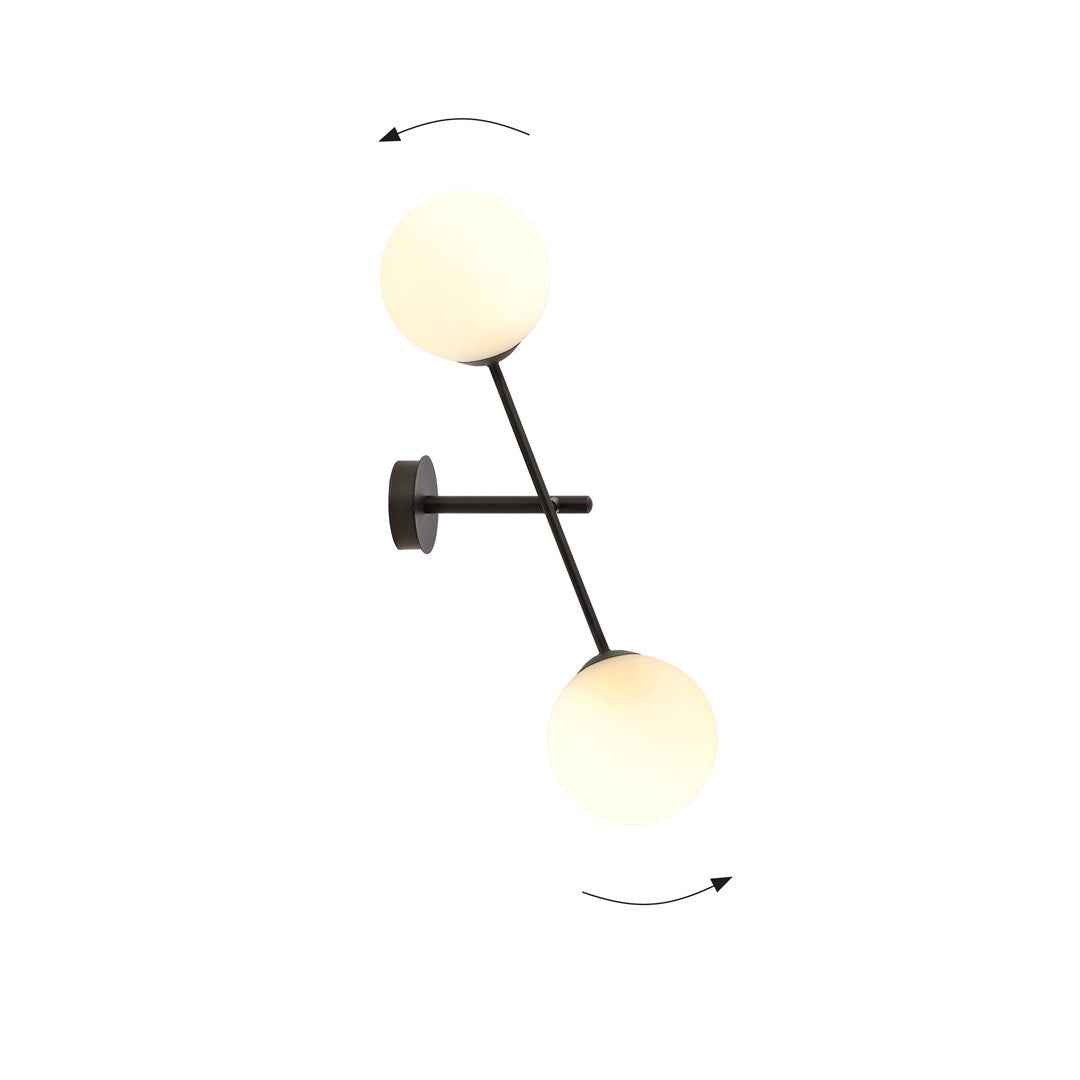Loftlampe LINEAR K2 - Sort / Hvid - Nordic Unique