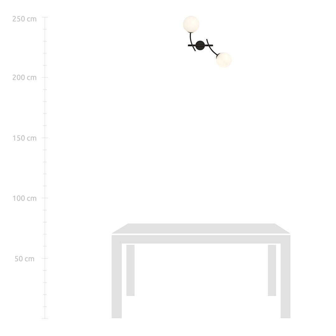 Loftlampe HUNTER K2 - Sort / Hvid - Nordic Unique