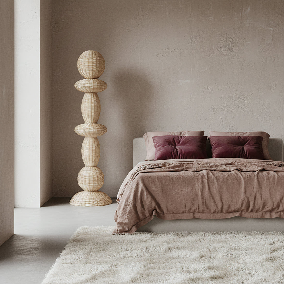 Tao rattan gulvlampe - 175 cm