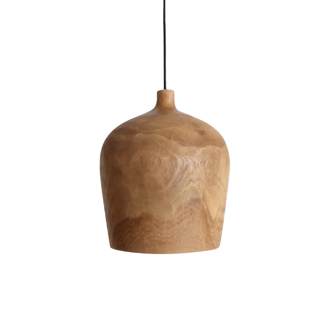 Sirocco hængelampe i teaktræ Bottle - Ø 25x28 cm