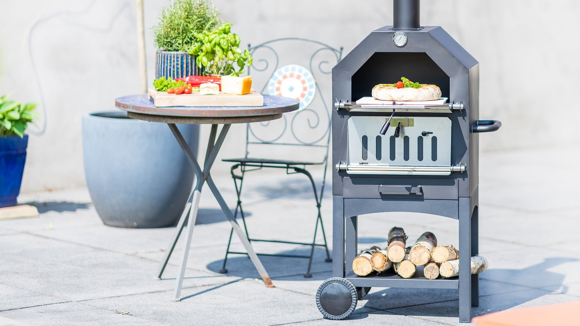 Lorenzo Udendørs Ovn/Pizzaovn – Sort - Nordic Unique