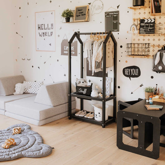 Montessori Garderobe – Sort - Nordic Unique