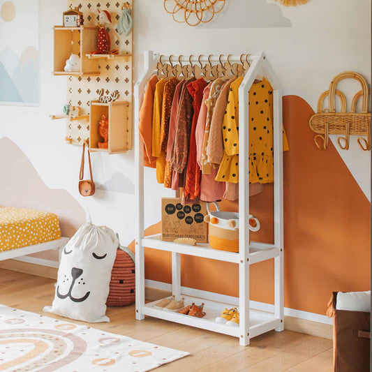 Montessori Garderobe – Hvid - Nordic Unique