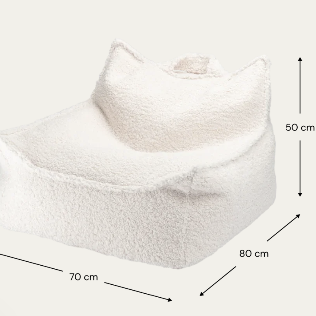 Creme Hvid Sækkestol