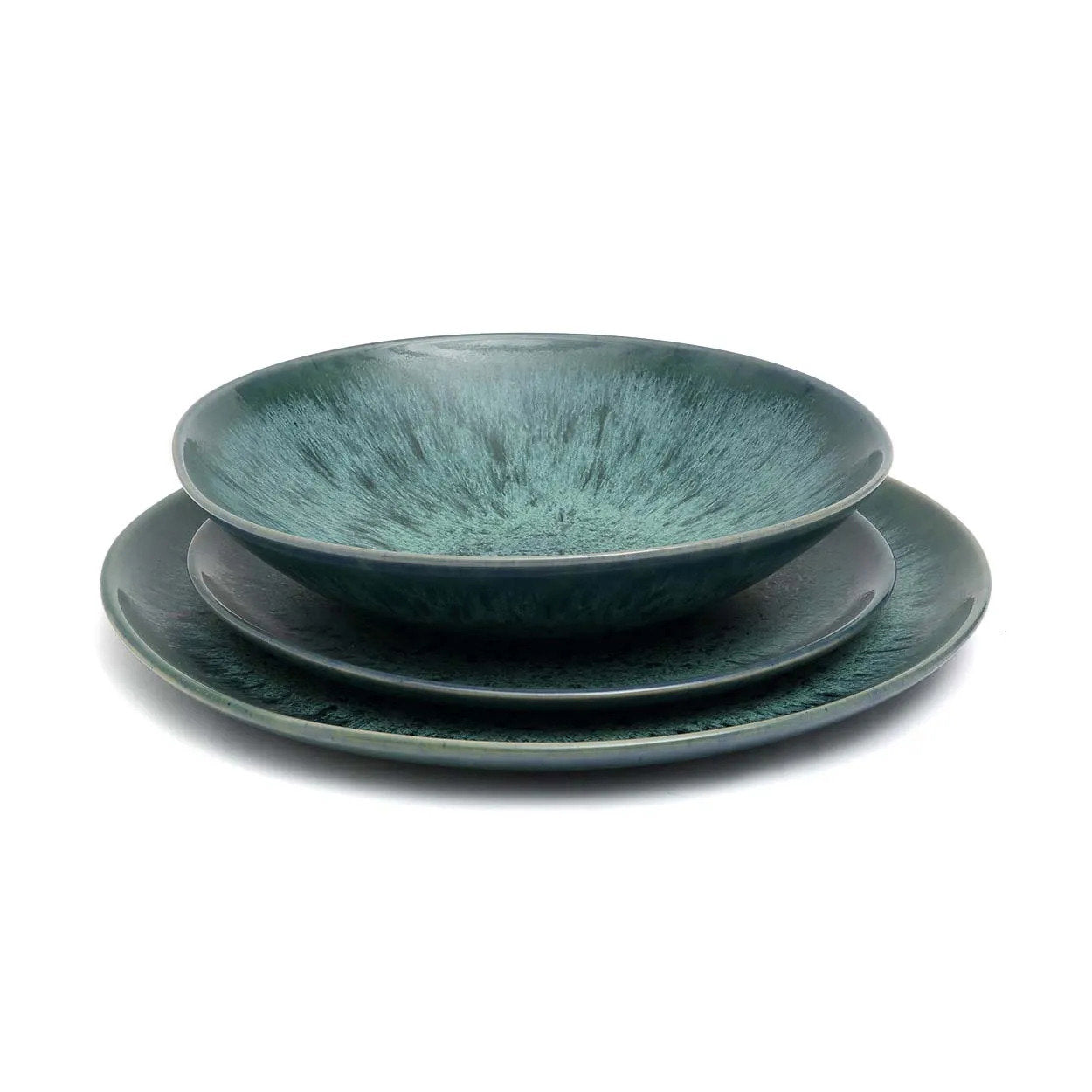 Aqua Pasta tallrik - Set om 4