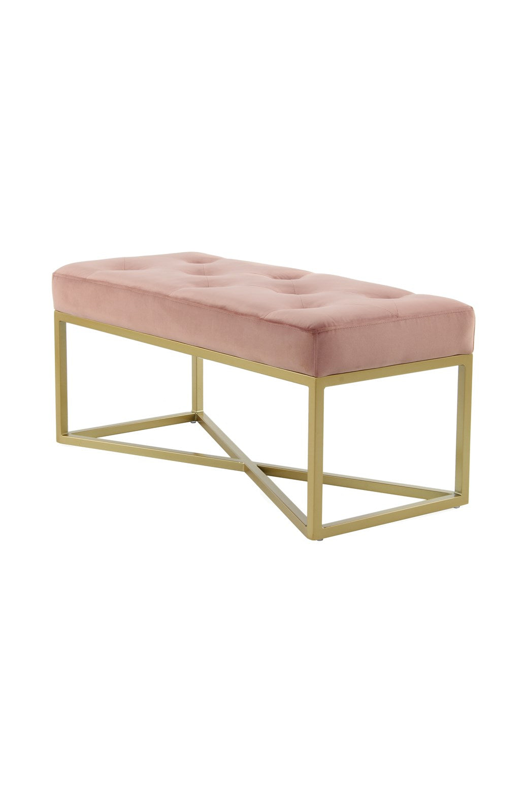 Bænk Cameron 100 Old Rose / Guld - Nordic Unique