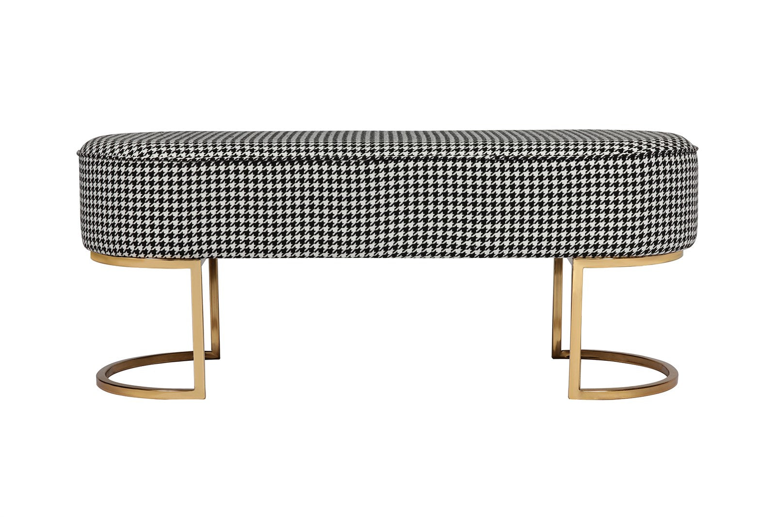 Bænk Athea 100 – Sort / Hvid / Guld - Nordic Unique