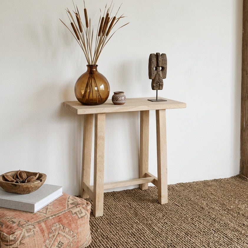 Beachwood sidebord i mangotræ - 85x42x80 cm
