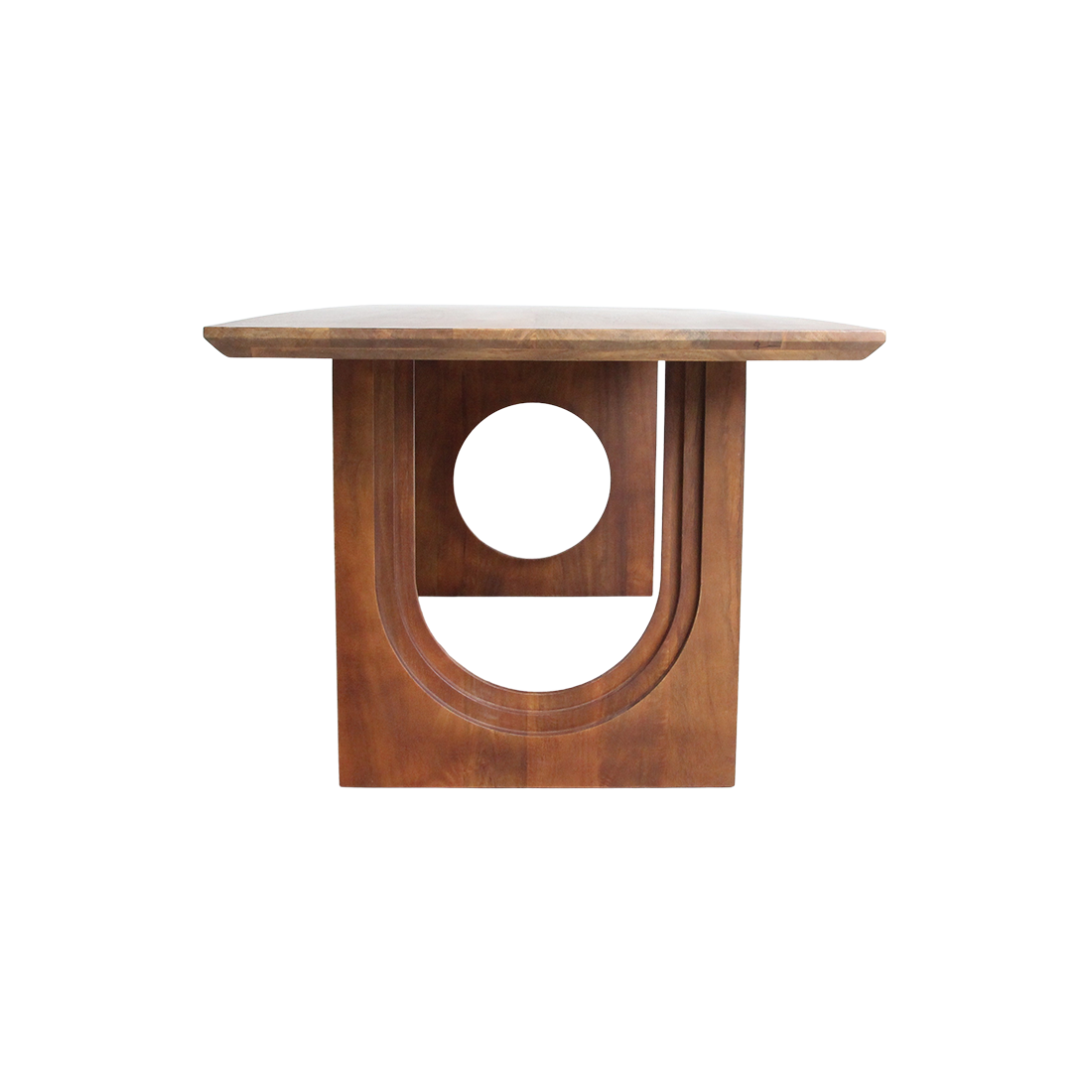 Bullnose Chamfered Mix mangotræs spisebord - 180 cm
