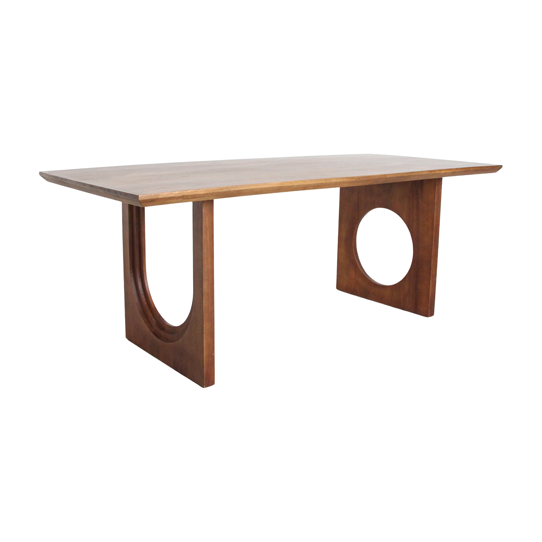 Bullnose Chamfered Mix mangotræs spisebord - 200 cm