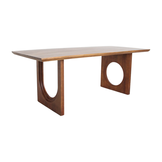 Bullnose Chamfered Mix mangotræs spisebord - 200 cm