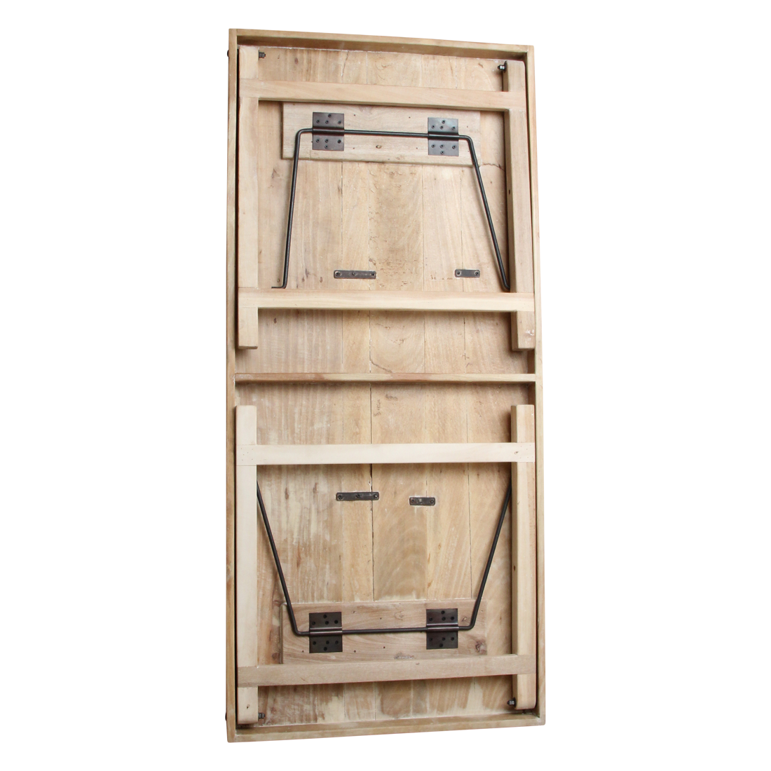 Kalket klapbart spisebord - 165 x 75 x 76 cm