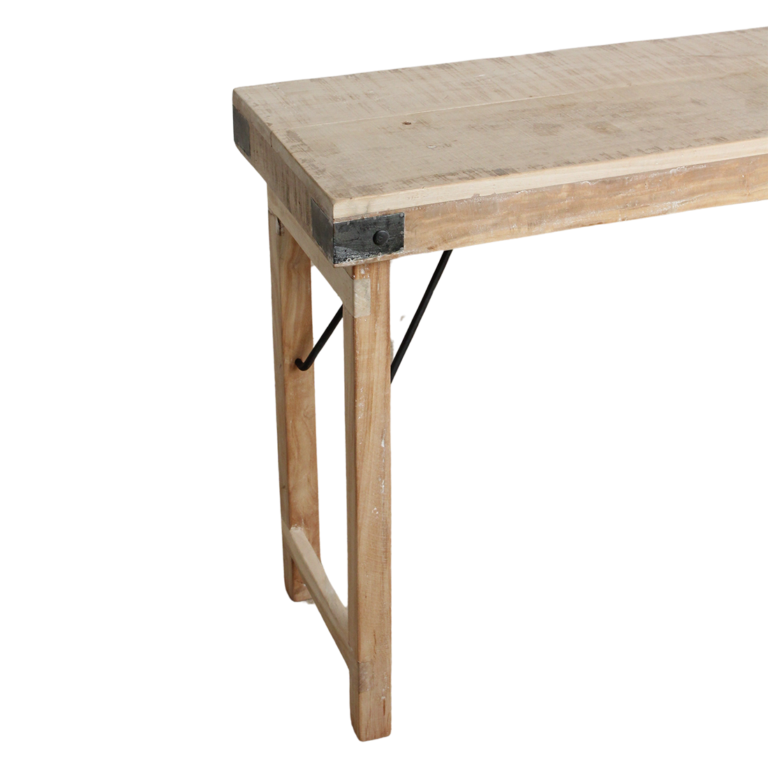 Limevasket klapbart væg- og konsolbord - 170x40x76 cm