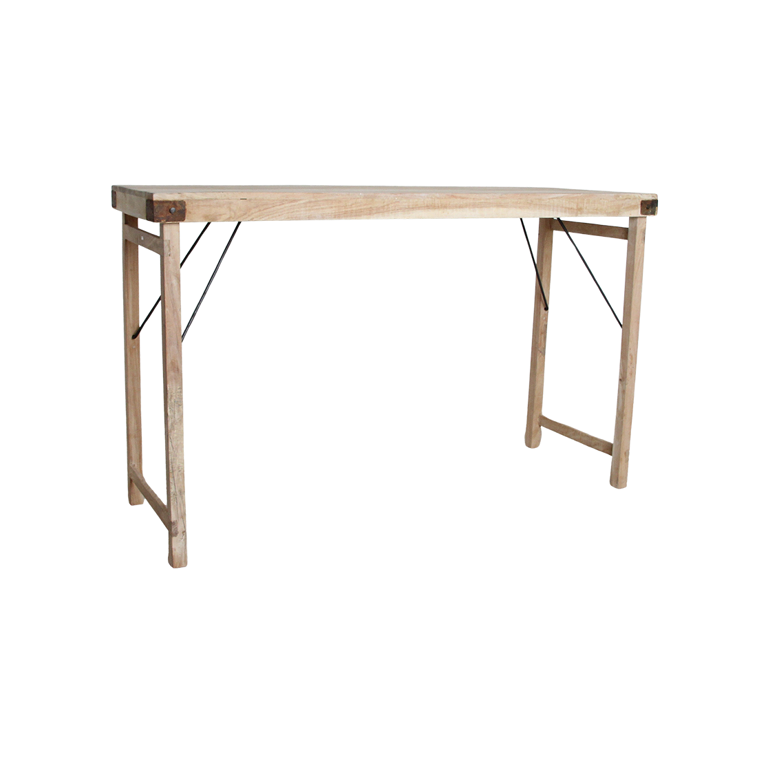 Kalkvasket foldbart barbord - 170x60x107 cm