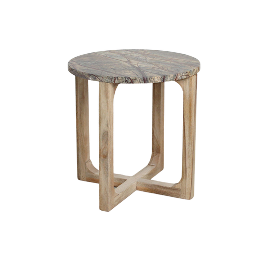 Marmor sidebord Bizar - 50x50x50 cm