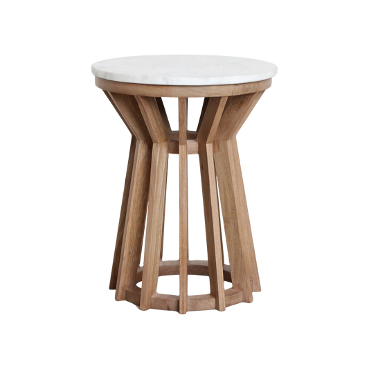 Sarawak marmor sidebord - hvid