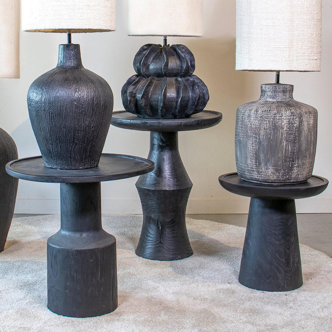 Nero teak sidebord Twilight - sort