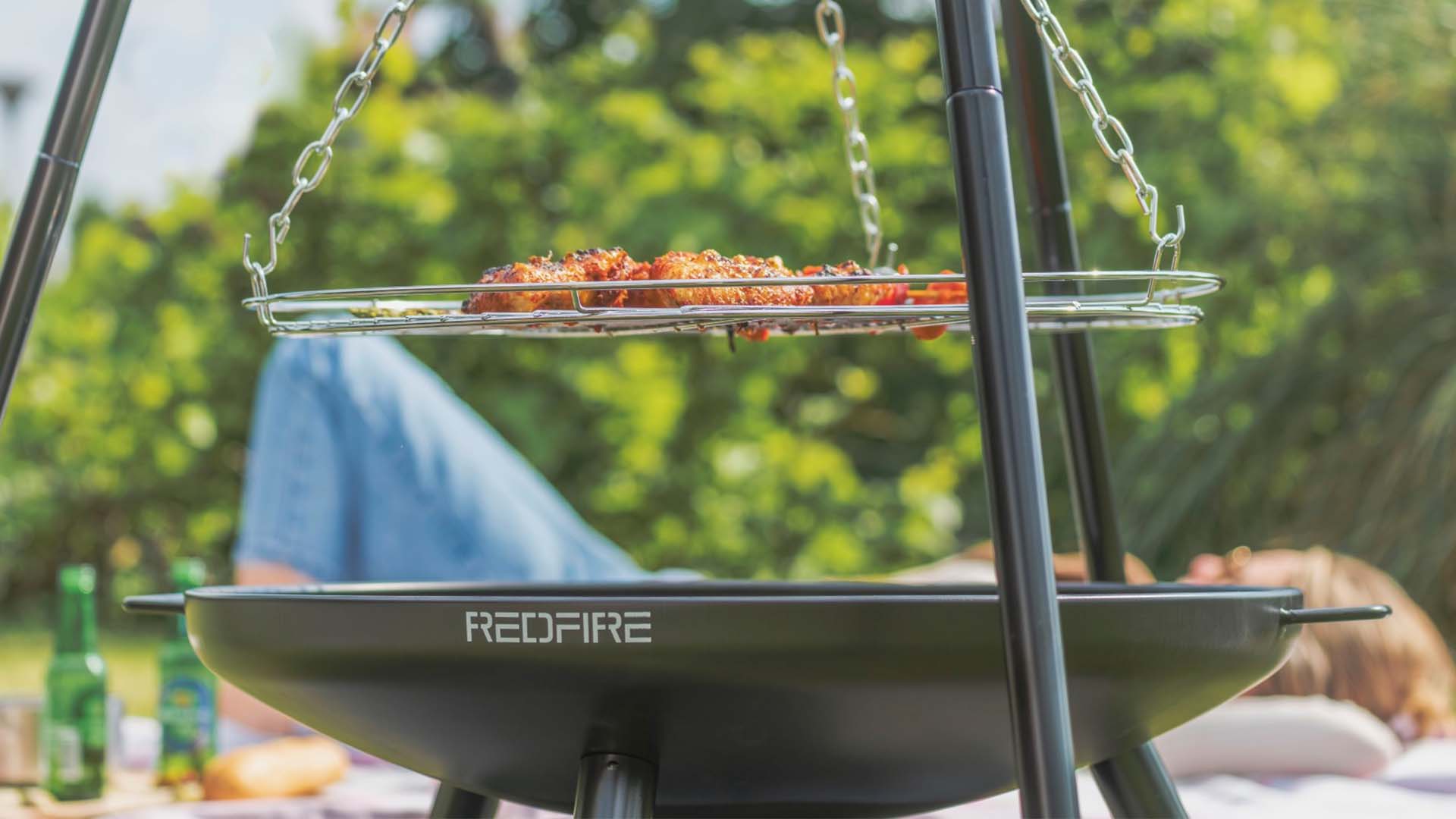 El Paso BBQ Bålfad Tripod – Sort/Sølv - Nordic Unique