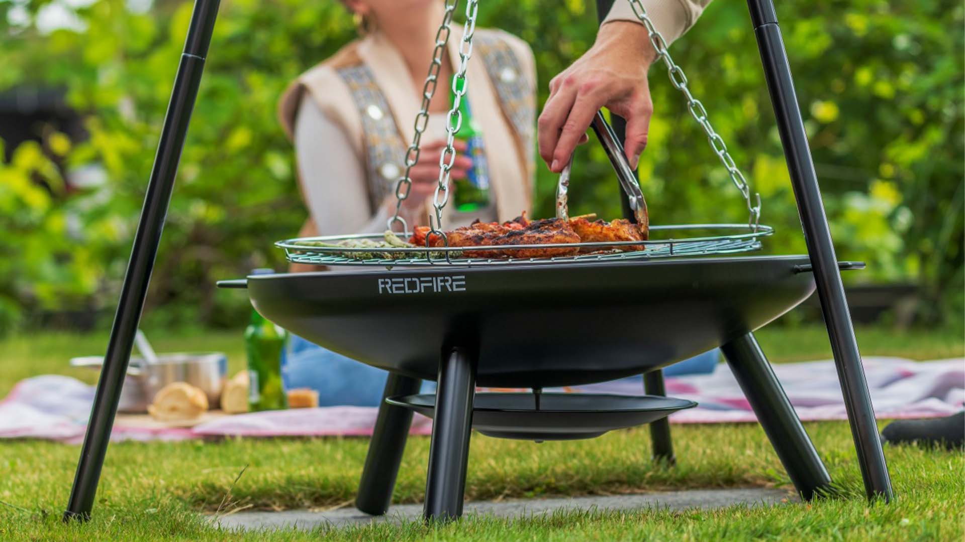 El Paso BBQ Bålfad Tripod – Sort/Sølv - Nordic Unique