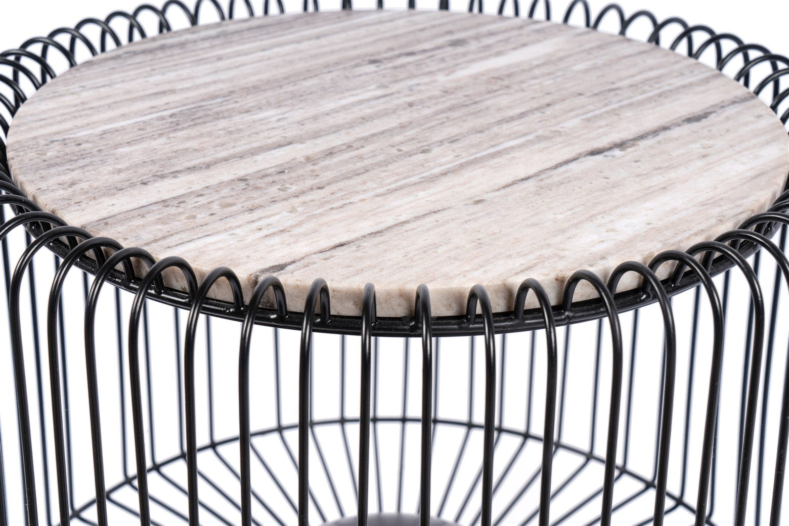 Sidebord Malibu 100 – Brun / Sort / Guld - Nordic Unique