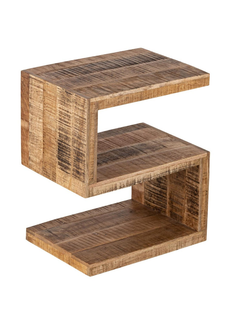 Sidebord i mangotræ S-form