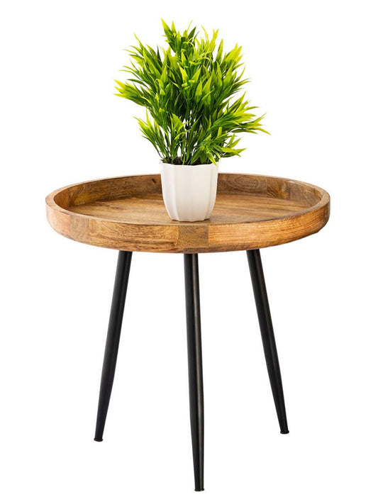 Sidebord i træ rundt Ø50xH48cm 2. sortering