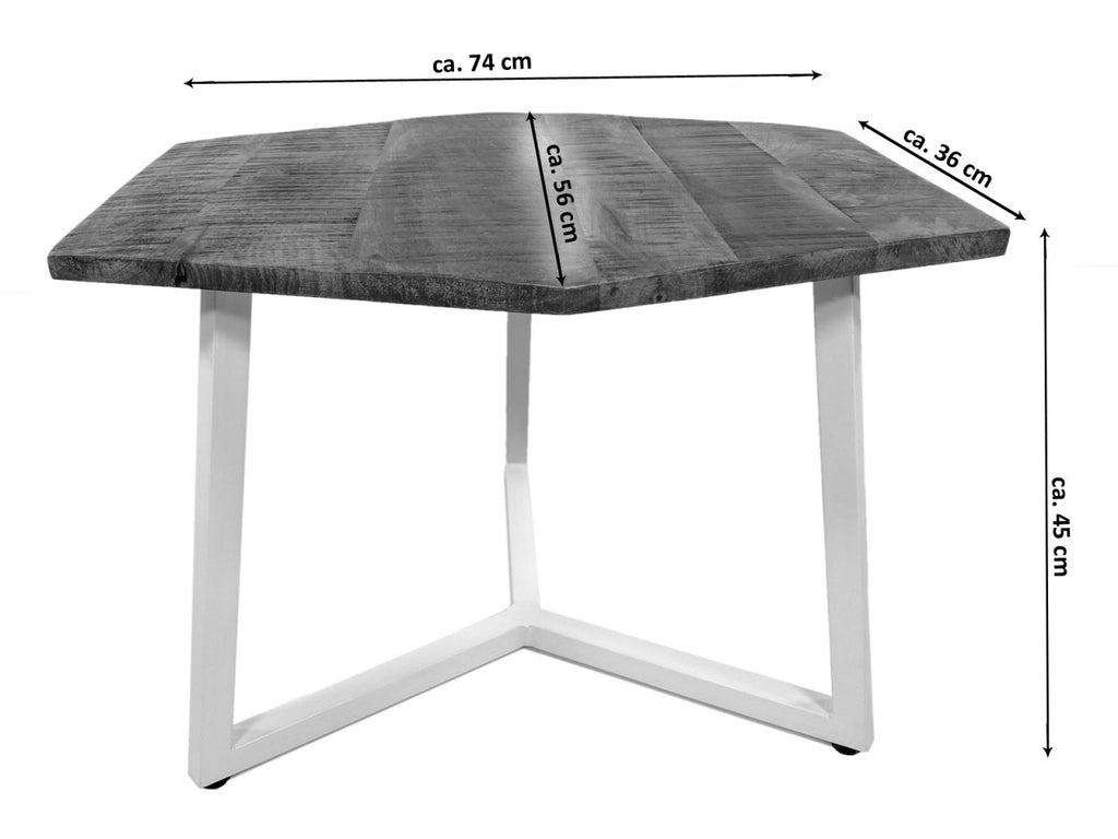 Sofabord 74x56cm