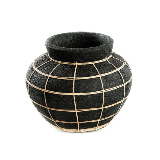 Maven Vase - Sort Naturlig - M
