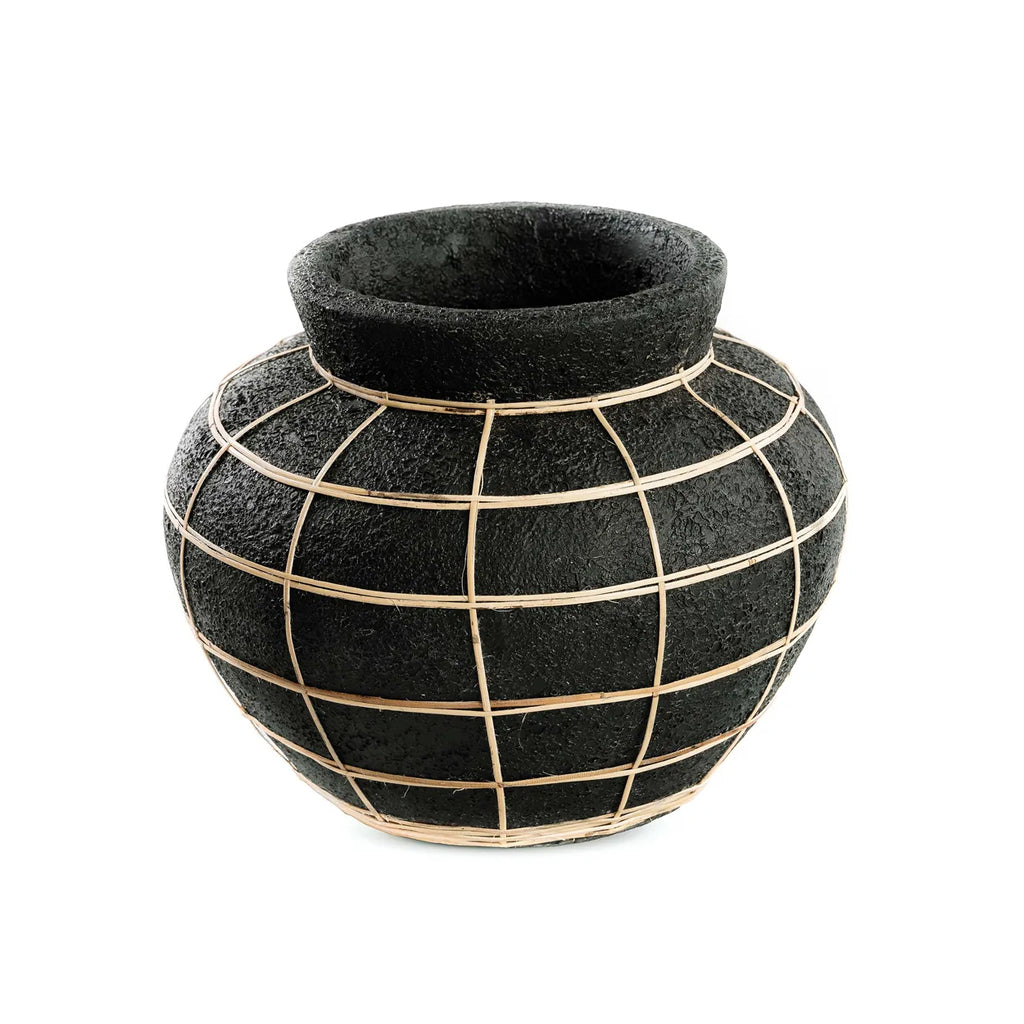Maven Vase - Sort Naturlig - M