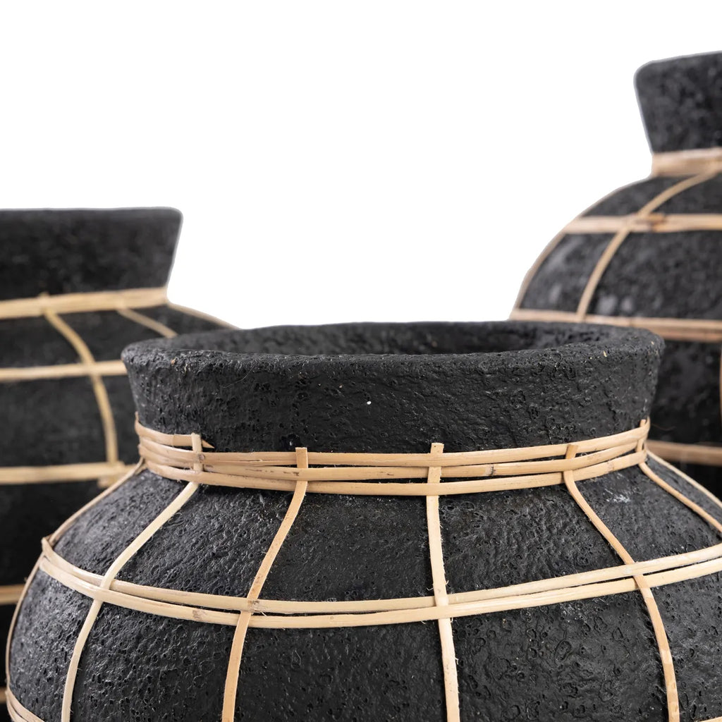 Maven Vase - Sort Naturlig - M