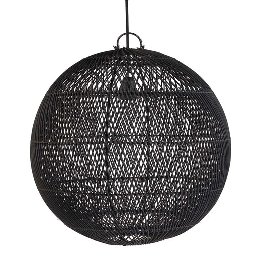 Boble Lampe Vedhæng - Sort - M