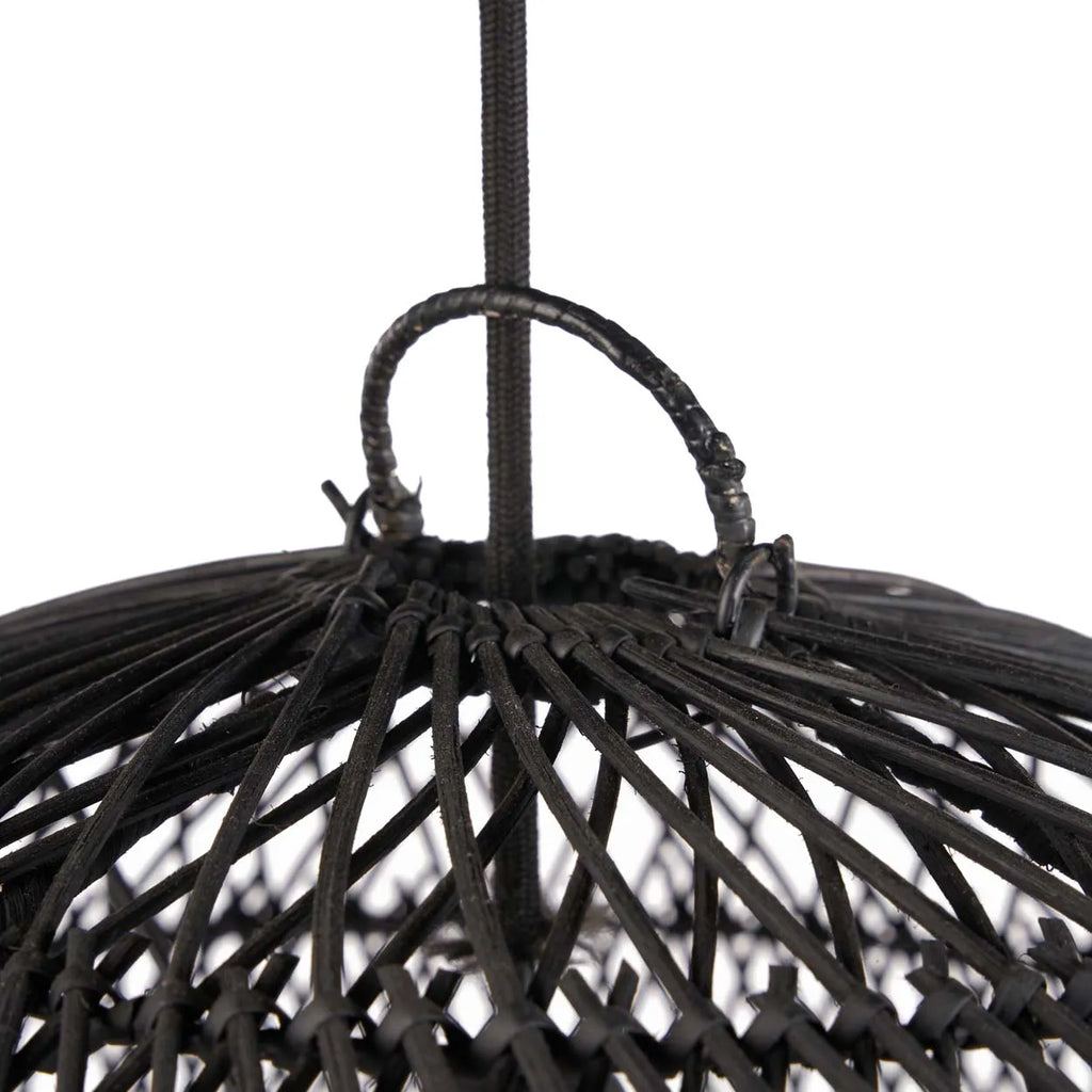 Boble Lampe Vedhæng - Sort - M