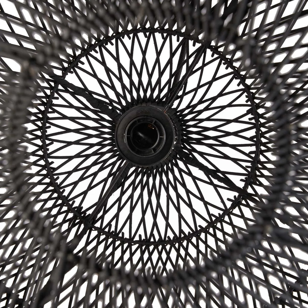 Boble Lampe Vedhæng - Sort - M