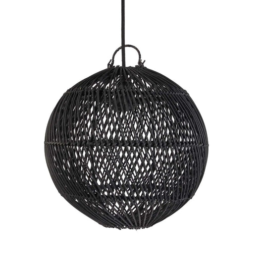 Boble Lampe Vedhæng - Sort - S
