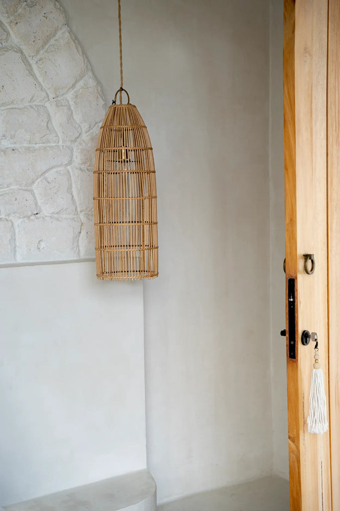 Fiskerfælden Lampe Vedhæng - Naturlig - M