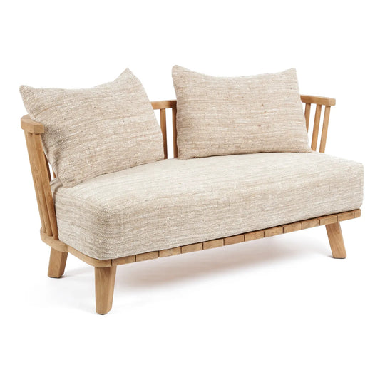 Malawi To-personers sofa - Naturlig beige