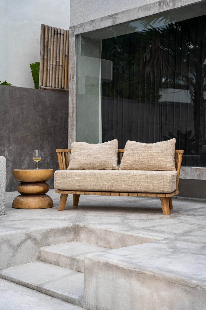 Malawi To-personers sofa - Naturlig beige