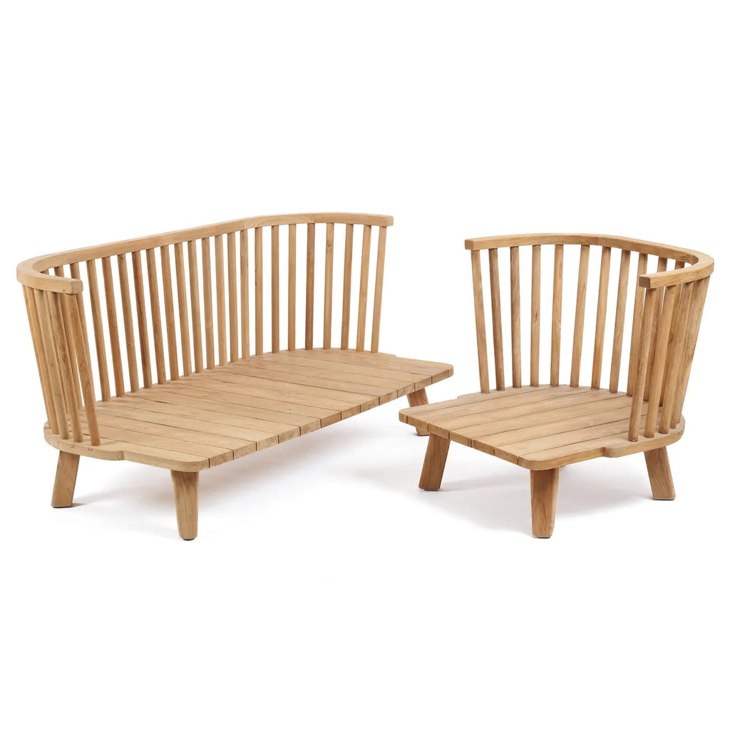 Malawi To-personers sofa - Naturlig beige