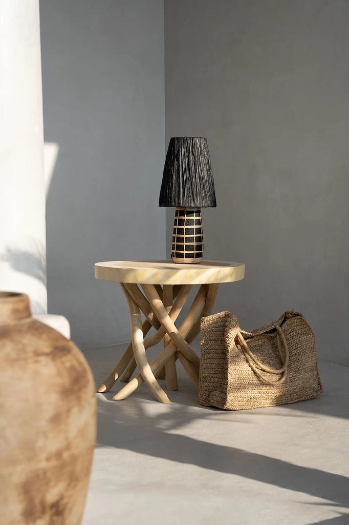 Naxos Bordlampe - Sort Natur