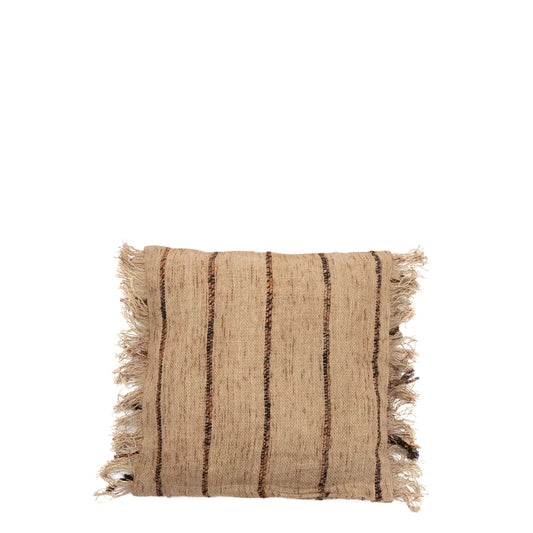 Oh My Gee Pudebetræk - Beige Sort - 40x40cm