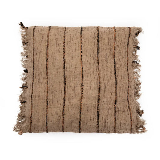 Oh My Gee Pudebetræk - Beige Sort - 60x60cm