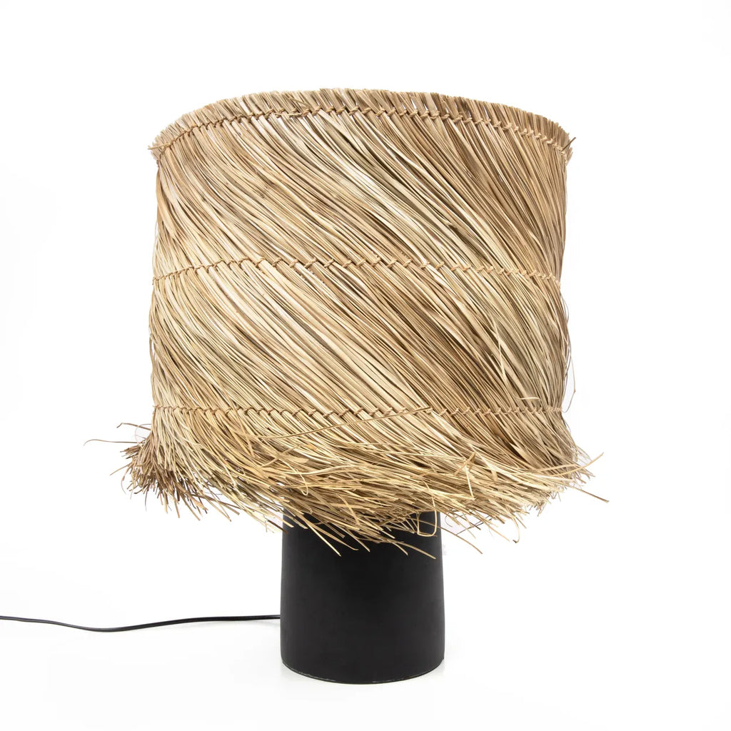 Pandan Bordlampe - Sort Naturlig